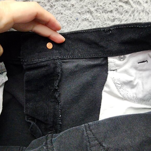 Old Navy Jeans Womens 8 Tall Black Stretch Mid Rise Curvy *GUC* - Picture 9 of 12